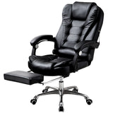 Apex Executive Reclining Office Chair with Foot Rest (Black)