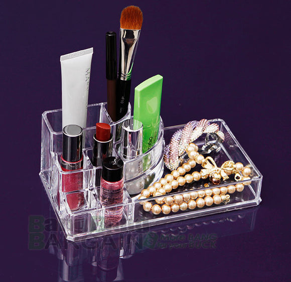 Clear Acrylic Cosmetic Organiser Makeup Container Storage