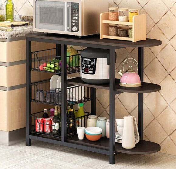 Optimal Organizer Kitchen Workbench Storage Shelf (Black)