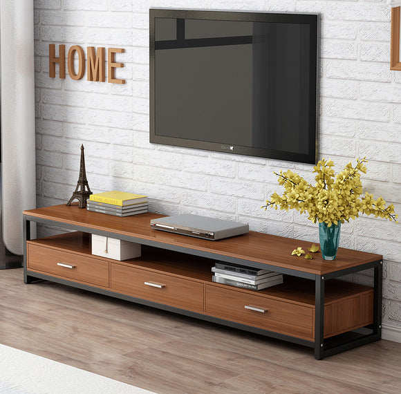 Athena 3-Drawer TV Cabinet (Black Walnut)
