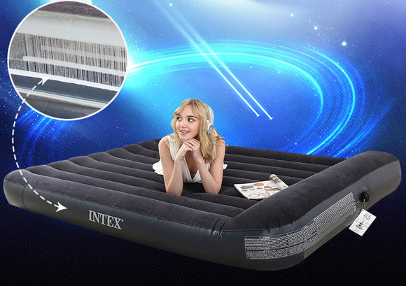Intex Queen Prestige Air Bed Outdoor Camping Downy Inflatable Mattress