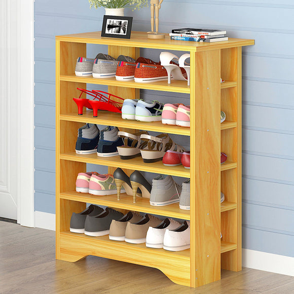 Supreme 6 Tier Wooden Shoe Rack Organizer (Oak)