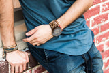 Men Premium Self-Winding Transparent Body Walnut Wood Watches
