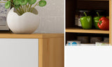 Universal Large Storage Shelf Cabinet Buffet with Drawers (White)