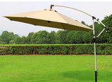 3m Aluminium Cantilever Outdoor Umbrella (Beige / Tan)
