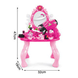 Kids Princess Dressing Table Pretend Play Set Toys Girl Makeup Pink Jewelry AU