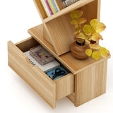 Resort 10 Shelving Bookshelf Display Cabinet Shelf Bookcase Organizer (White)