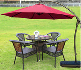 3m Heavy Duty Round Cantilever Outdoor Umbrella (Red /Maroon)