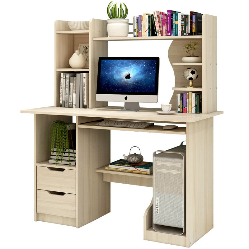 Expert Computer Desk Workstation with Shelf & (White Oak)