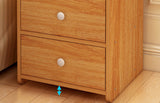 Parklane Tall Bedside Table with Chest of Drawers and Shelf (Oak)