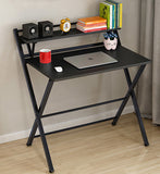 Express Folding Desk with Shelf (Black)