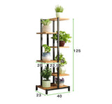 5-Tier Oasis Garden Plants Stand Planter Shelf (Black Walnut)