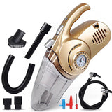 4 In 1 High Power Portable Wet & Dry Car Vacuum Cleaner with Air Compressor