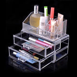 Deluxe Acrylic Cosmetic Makeup Display Organiser Jewellery Box Drawers Storage Case