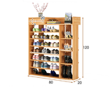 Maxim 8 Tier Shoe Rack Storage Organizer with Drawer (White)