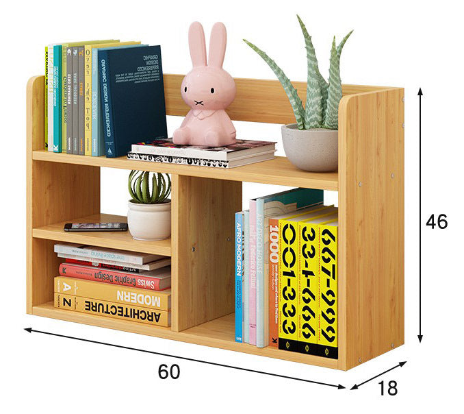 Versatile Desk Hutch Storage Shelf Unit Organizer -Large (White Oak)