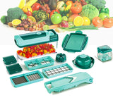 Vegetable Fruit Dicer Slicer Food Processor Cutter Fusion + Twist 20PC Set