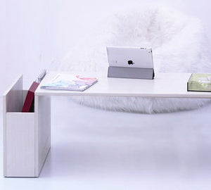 Cosmopolitan Coffee Table with Magazine Holder White