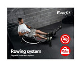 Everfit Magnetic Rowing Machine Rower Full Motion Arms Exercise Fitness Cardio
