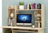 Expert Computer Desk Workstation with Shelf & Cabinet (Walnut)