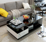 2-Piece Set Luxe High Gloss Coffee Table & TV Cabinet