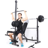 Pull-Down Pole for Weight Bench (Pulldown Bar Only)