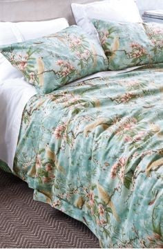 Lumiere Pale Aqua Pillowcase Pair by Bianca Lorenne