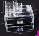 Clear Acrylic Cosmetic Organiser Makeup Container Storage