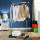 Portable Stainless Steel Clothes Organizer Hanger Rack Garment Coat Cloth Dryer