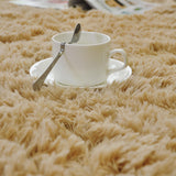 Large Plush Luxury Shag Rug Carpet Mat (Caramel Beige,160 x 230)