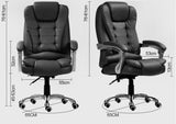 Apex Executive Reclining Office Chair with Foot Rest (Black)