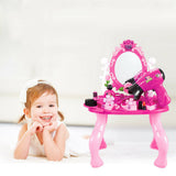 Kids Princess Dressing Table Pretend Play Set Toys Girl Makeup Pink Jewelry AU