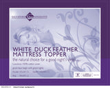 Double Mattress Topper - 100% Duck Feather