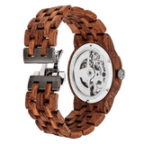 Men Dual Wheel Automatic Kosso Wood Watch