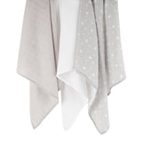 Cuddleco Muslins - Grey Star