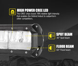 DEFEND 20inch Cree LED Light Bar Spot Flood Driving Lamp Offroad 4WD SUV Truck