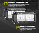 DEFEND 2x 7inch Cree LED Light Bar Spot Flood Work Driving Reverse Offroad