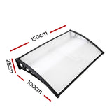 Instahut 1X1.5M Window Door Awning Canopy Rain Cover Sun Shield