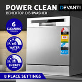 Devanti Benchtop Dishwasher 8 Place Setting