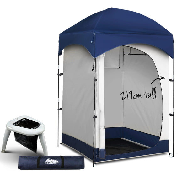 Weisshorn Camping Shower Tent Portable Toilet Outdoor Change Room Ensuite