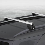 Universal Car Roof Rack 1390mm Upgraded Holder Cross Bars  Aluminium Silver Adjustable Car 90kgs load Carrier