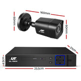 UL-TECH 4CH 5 IN 1 DVR CCTV Security System Video Recorder 4 Cameras 1080P HDMI Black