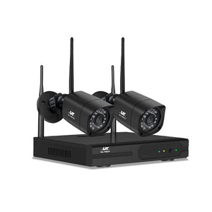 UL-TECH 1080P 4CH NVR Wireless 2 Security Cameras Set