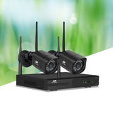 UL-TECH 1080P 4CH NVR Wireless 2 Security Cameras Set