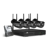 UL-Tech CCTV Wireless Security System 2TB 4CH NVR 1080P 4 Camera Sets