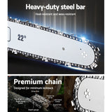 GIANTZ 75CC Petrol Commercial Chainsaw Chain Saw Bar E-Start Pruning