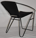 Vivid Tub Chair Genuine Hide Leather Single Metal Frames Handcrafted