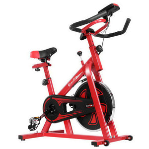 Everfit Spin Exercise Bike Cycling Fitness Commercial Home Workout Gym Equipment Red