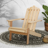 Gardeon Outdoor Sun Lounge Beach Chairs Table Setting Wooden Adirondack Patio Chair Light Wood Tone