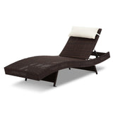 Gardeon Outdoor Wicker Sun Lounge - Brown